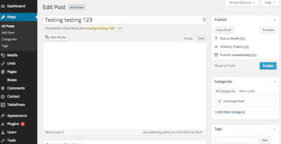 Help my WordPress visual editor is blank! - Callia Web