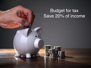 Budgetting for tax