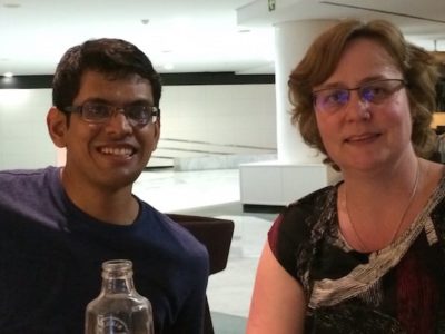 Jo Waltham and Akshat Choudhary at WordCamp Europe