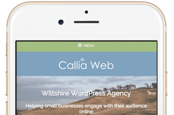 callia web website on iphone featured image