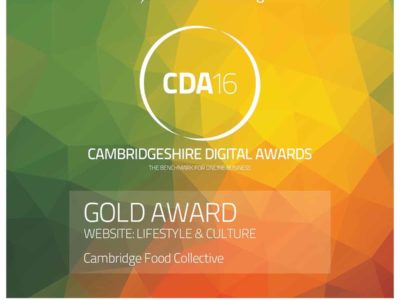 CDA Gold Winners Certificate