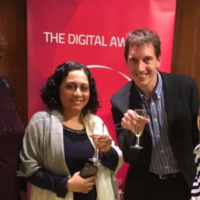 Lovely to meet Nazima & Pierre of Cambridge Food Collective at the Cambridgeshire Digital Awards!