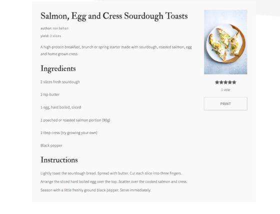 cookbook plugin review screenshot