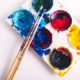 messy paint pots