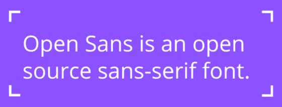 Open Sans is and open source sans-serif font.