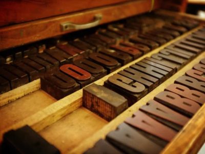 letter press block
