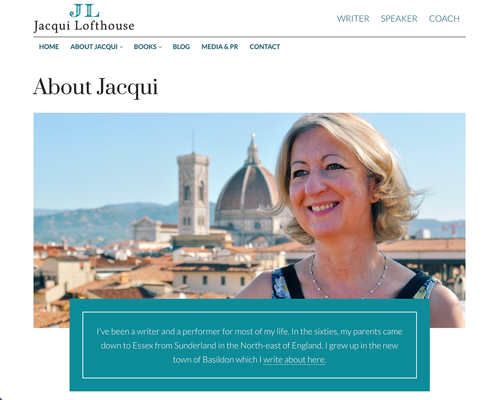 Jacqui Lofthouse About page