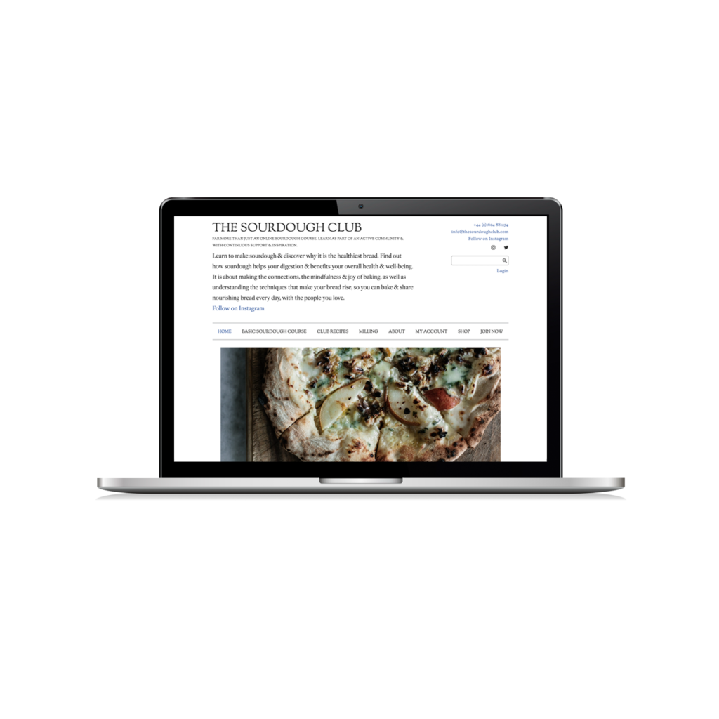 The Sourdough club website