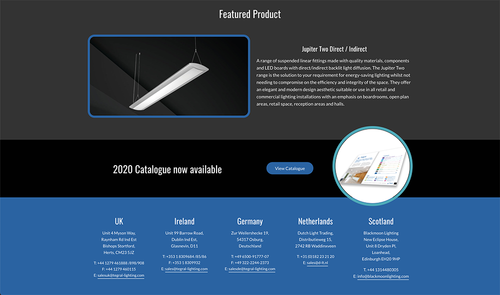 Tegral Lighting featured product