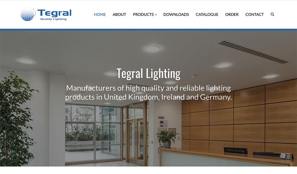 Tegral Lighting home slider