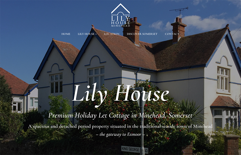 Lily House Minehead footer homepage