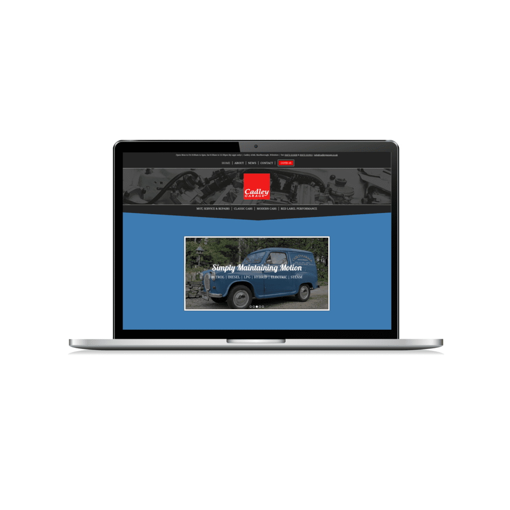 Cadley Garage website