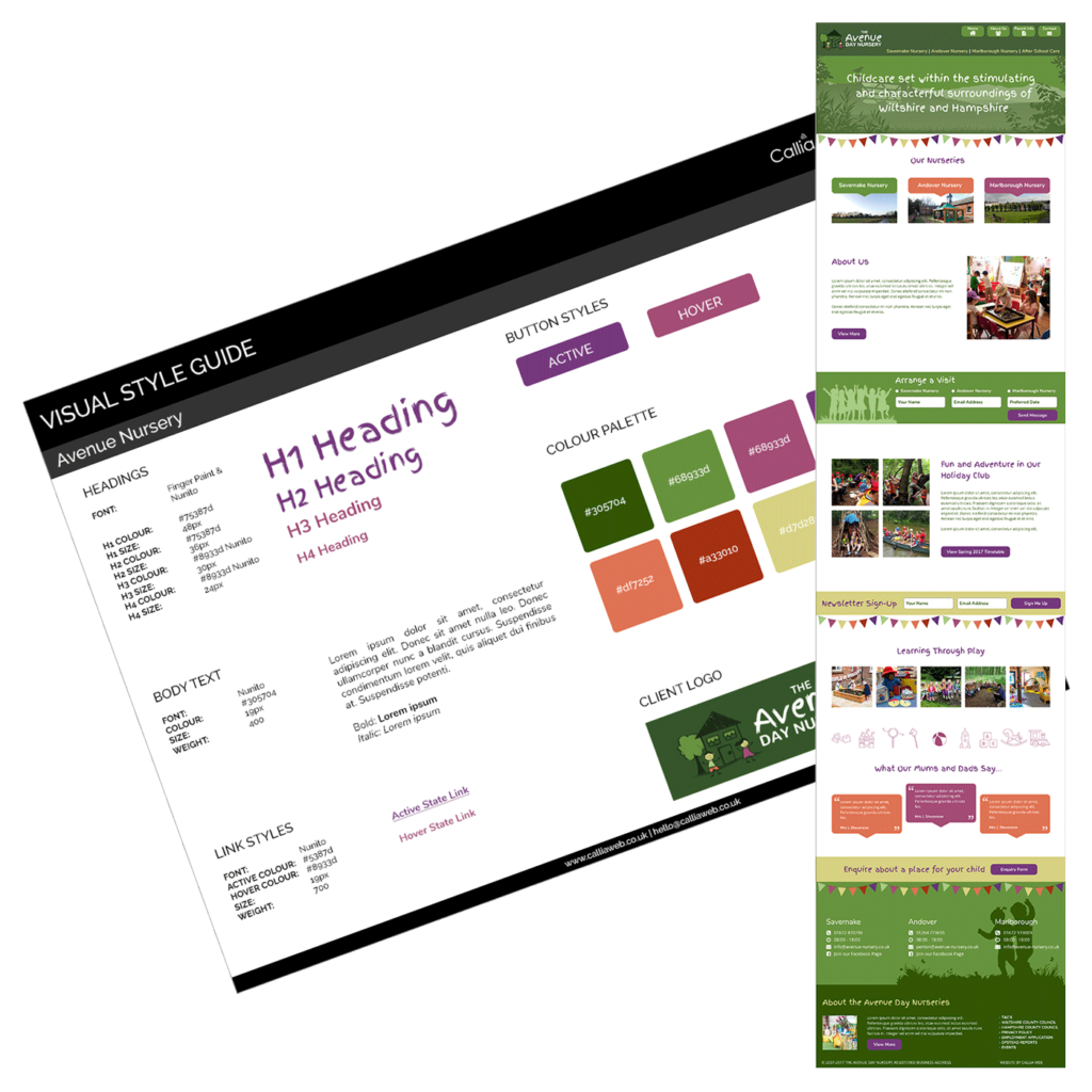 Avenue nursery style guide and design