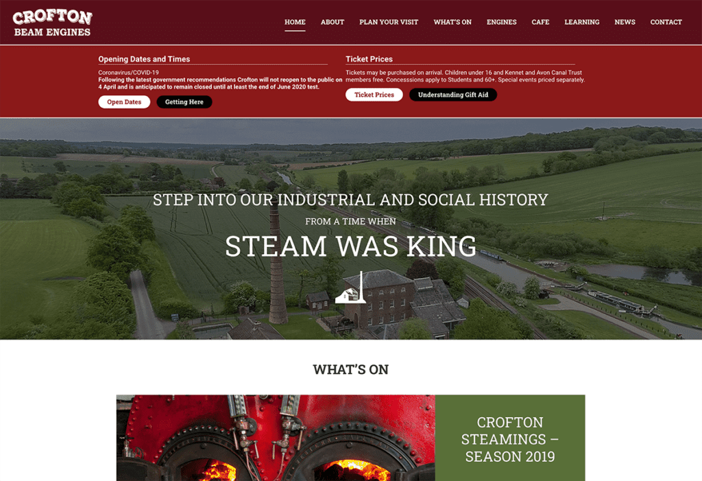 Crofton Beam Engines homepage