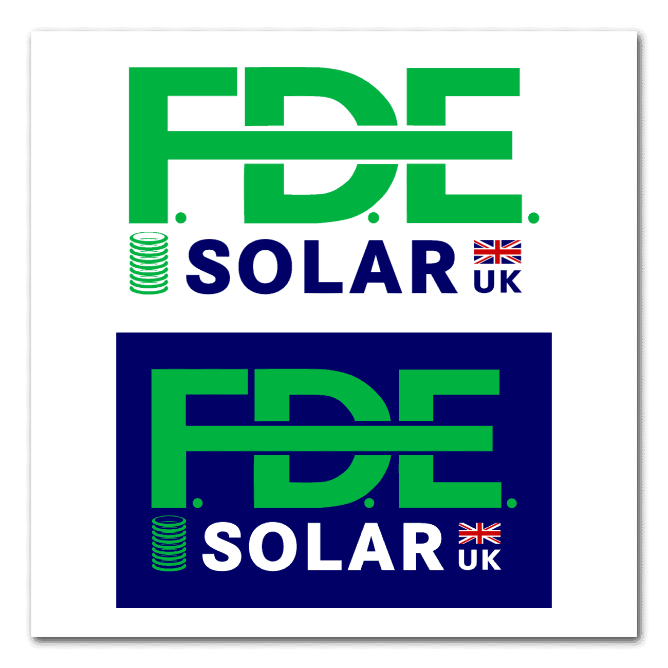 FDE Solar UK logo design