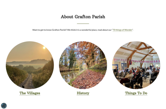 Grafton Parish website about the village section