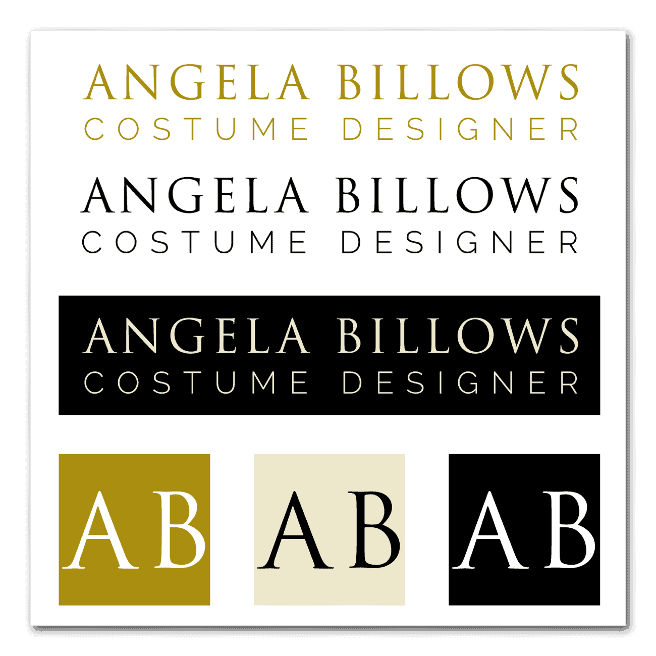 Angela Billows logo design